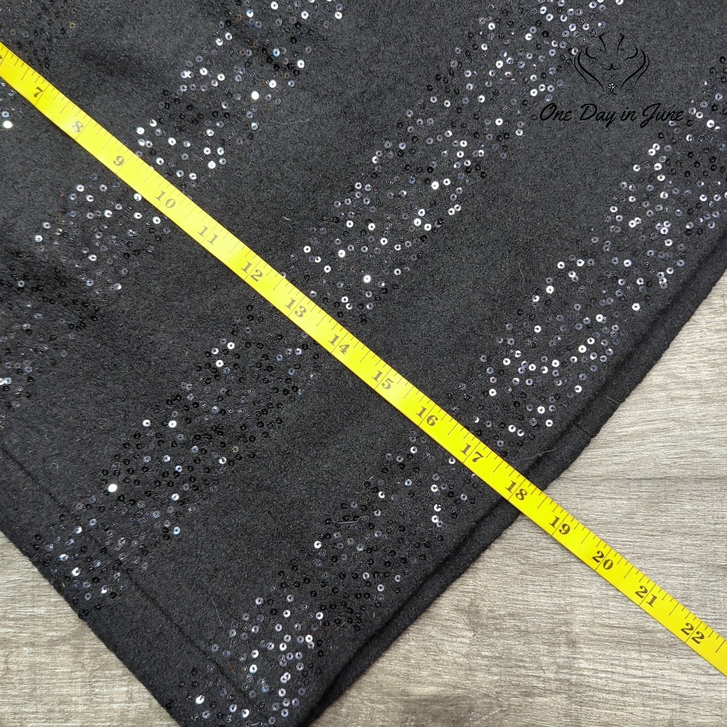 Loft Wool Blend Sequin Detail Mini Skirt Size 0