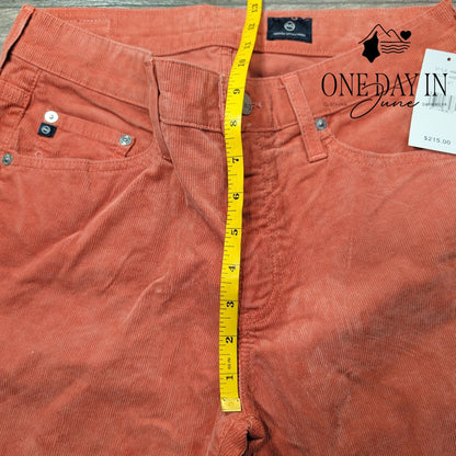 AG Adriano Goldschmied Straight Leg Corduroy Pants Size 4 (27)