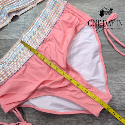 Blooming Jelly High Waist Bikini Swimsuit Size L
