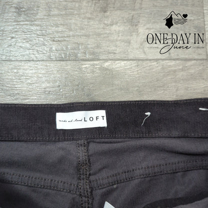 Loft High Rise Skinny Ankle Corduroy Pants Size 8