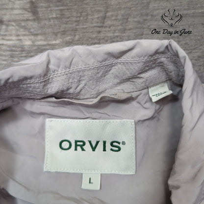Orvis Zip Front Windbreaker Jacket Size L