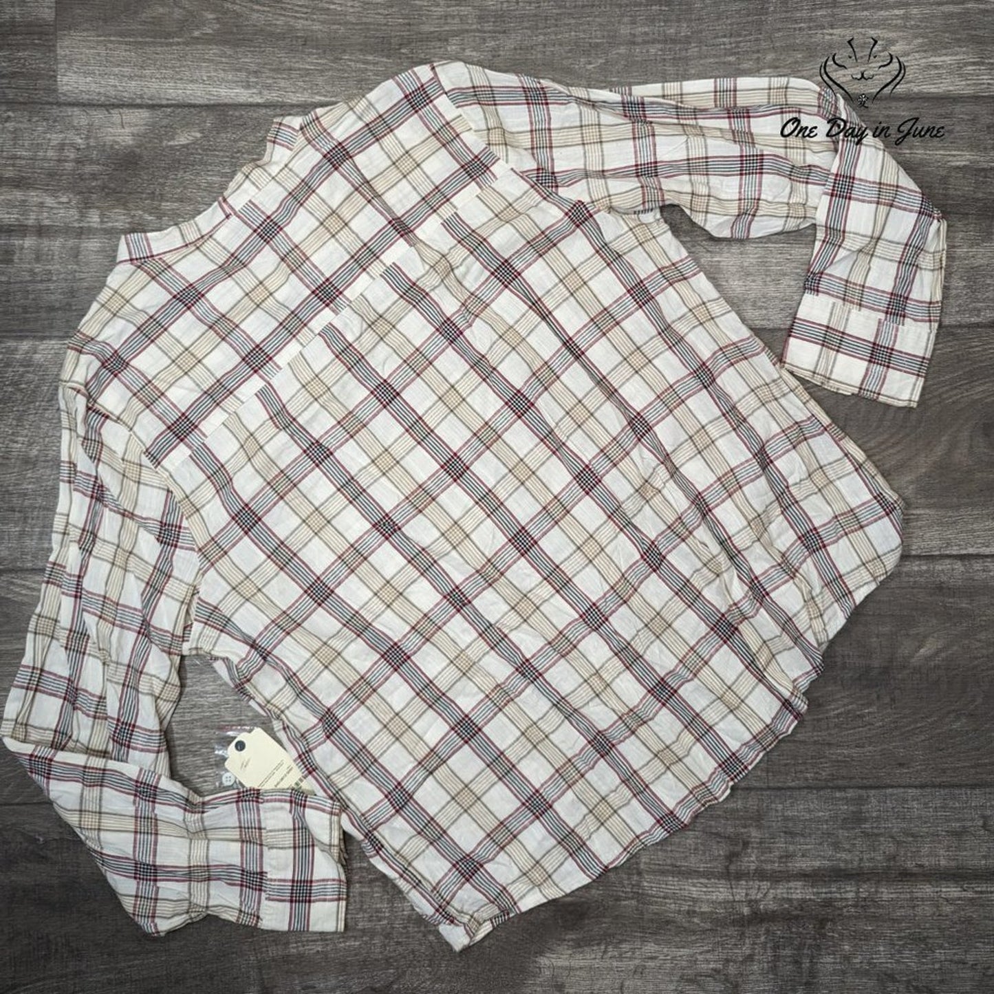 St. John's Bay Button Down Flannel Shirt Size XL
