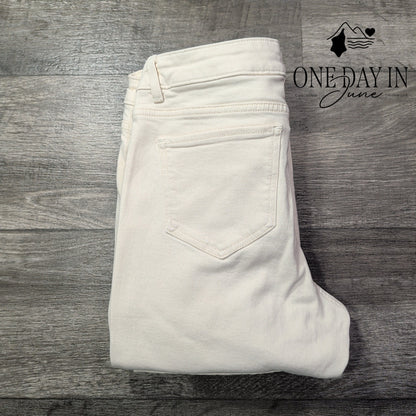 J. Jill Modern Slim Boot Cut Jeans Tall Natural Ivory Denim NWT Size 8 Tall