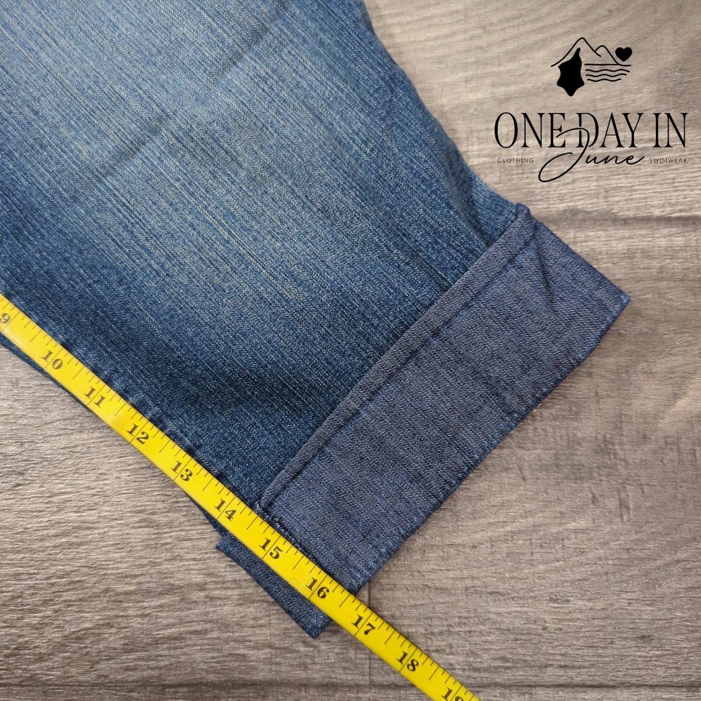 Gloria Vanderbilt Jessa Curvy Skinny Crop Jeans Size 14