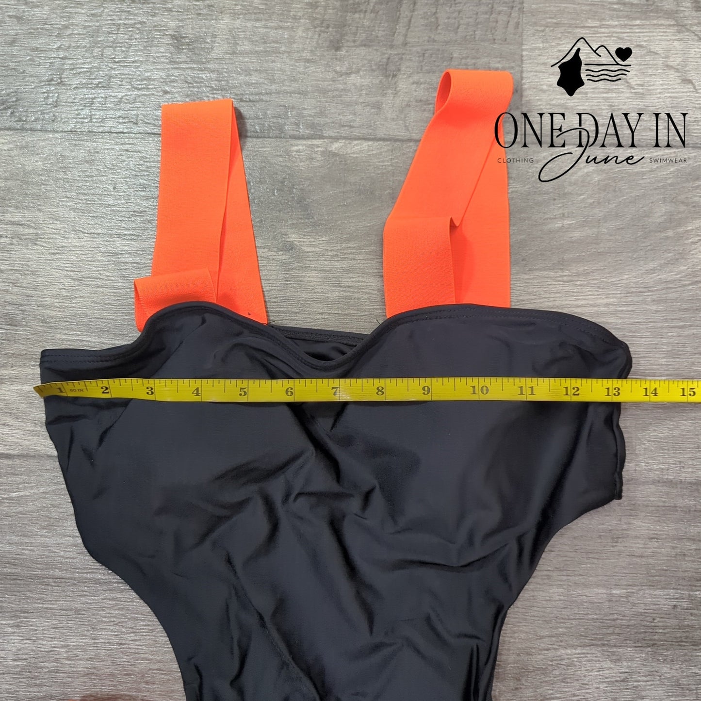 Aleumdr Wide Strap Cut Out Cheeky One Piece Size M