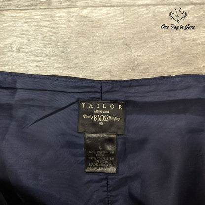 B. Moss Clothing Company A Line Lined Floral Skirt Size 6