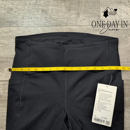 Lululemon Swift Speed High Rise Crop 21" Leggings Black NWT Size 10