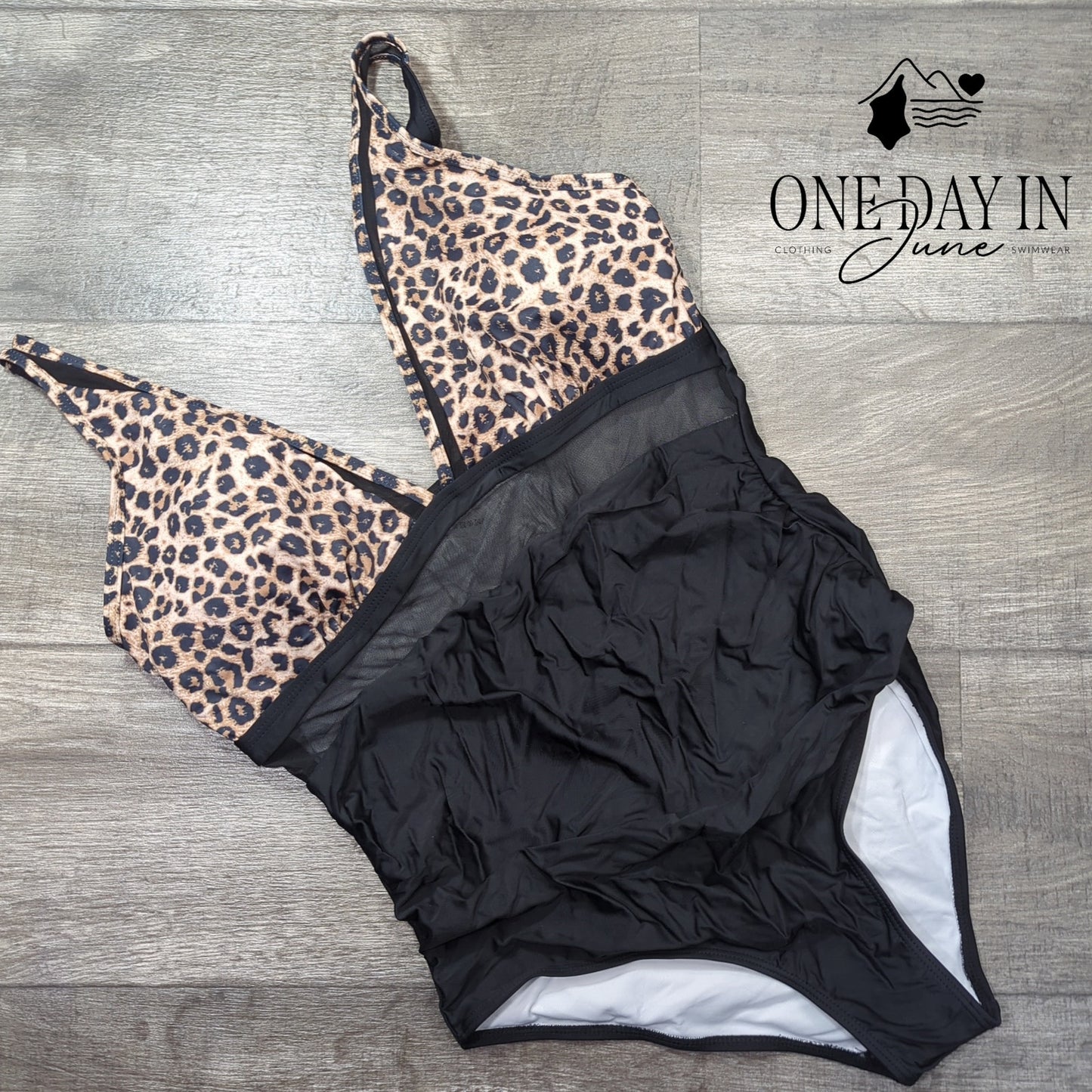 CharmLeaks Mesh Cut Out One Piece Swimsuit Size XL