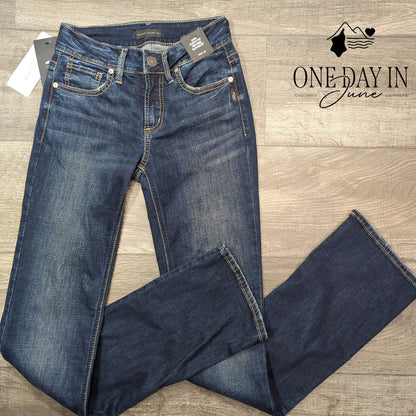 Silver Jeans Co Suki Curvy Fit Mid Rise Slim Boot Jeans Size 25 (2)
