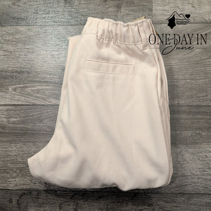 Air Jordan Women's Woven Straight Leg Pants Legend Light Brown NWT Size S