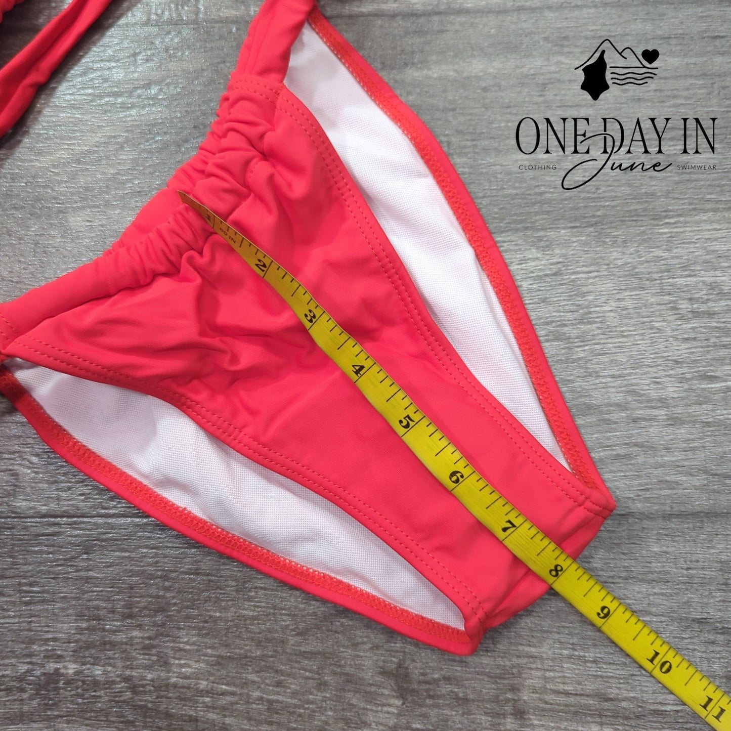 Dazosue Adjustable Triangle Brazillian Bikini Swimsuit Size S