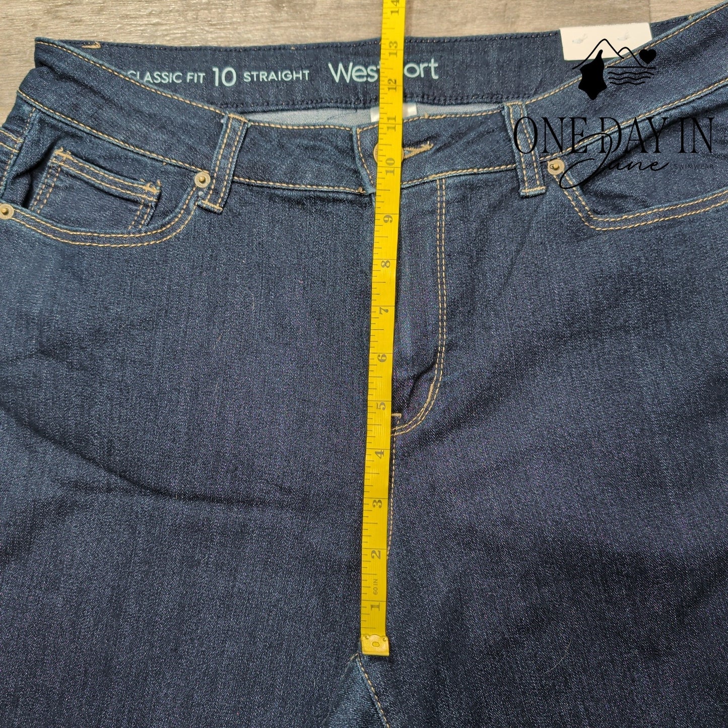 Westport Classic Fit Jeans Dark Wash High Rise Straight Leg NWT Size 10