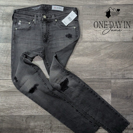 AG Adriano Goldschmied The Legging Ankle Skinny Jeans Gray NWT Size 4 (27)