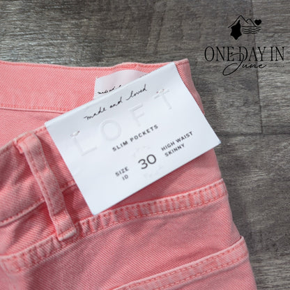 Loft High Waist Skinny Jeans Size 10 (30)