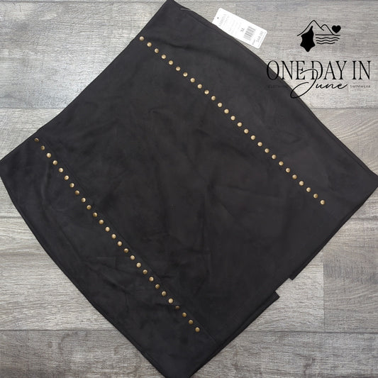 Sabrina Lauren Faux Suede Mini Skirt Size XL