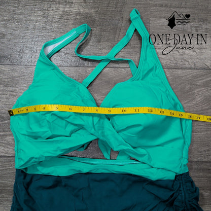 B2Prity Cross Front Cutout One Piece Swimsuit Size XL