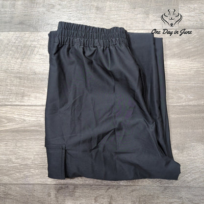 We Wore What Wide Leg Utility Cargo Pants Black NWT $128 Size M