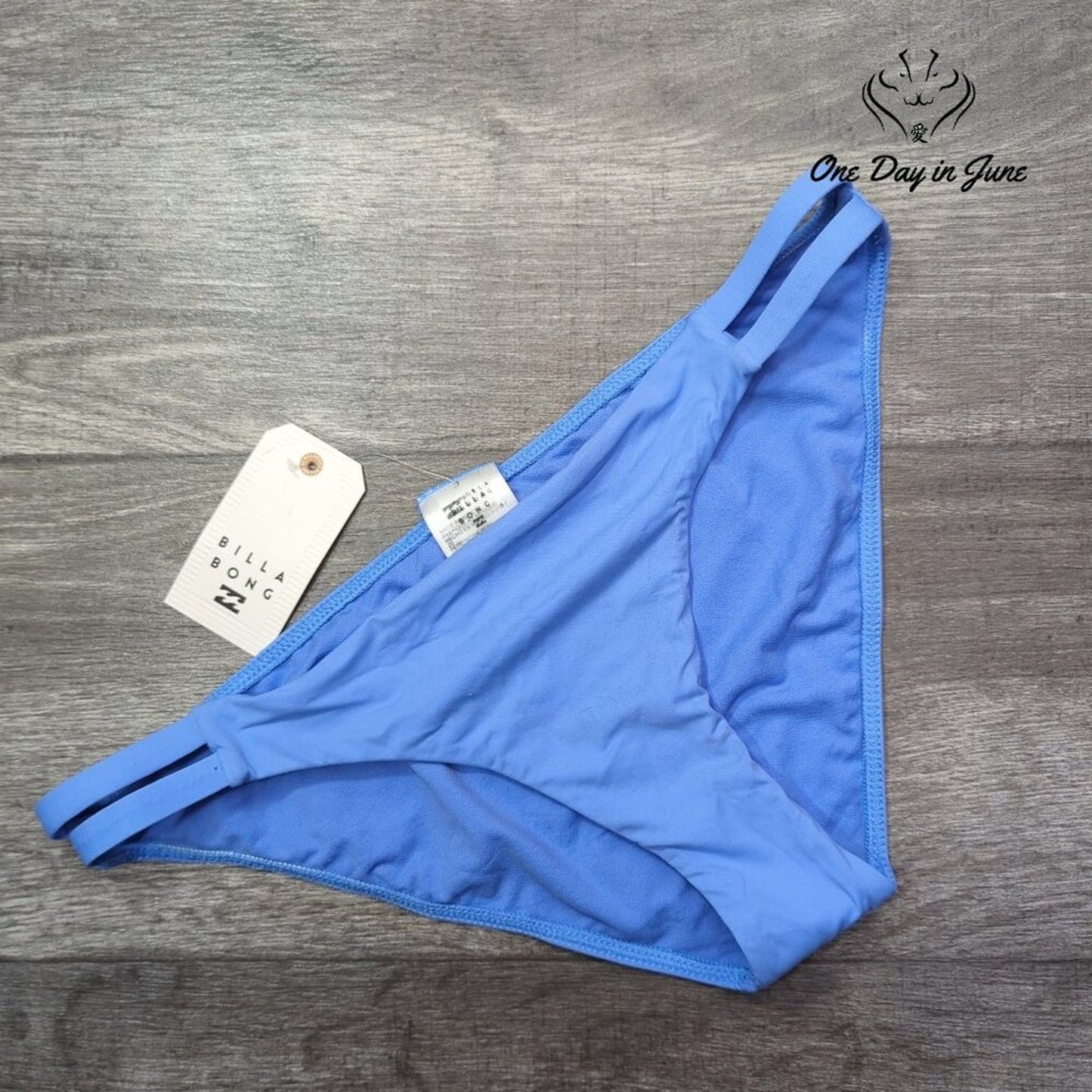 Billabong Sol Searcher Lowrider Bikini Bottom Blue Full Coverage NWT Size XL