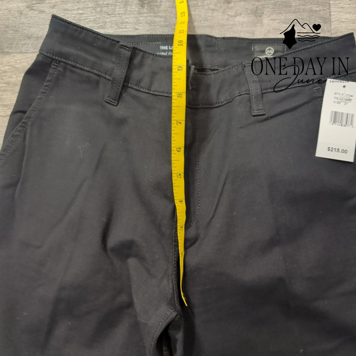 AG Adriano Goldschmied The Layla Cropped Flare Trouser Black NWT Size 4 (27)
