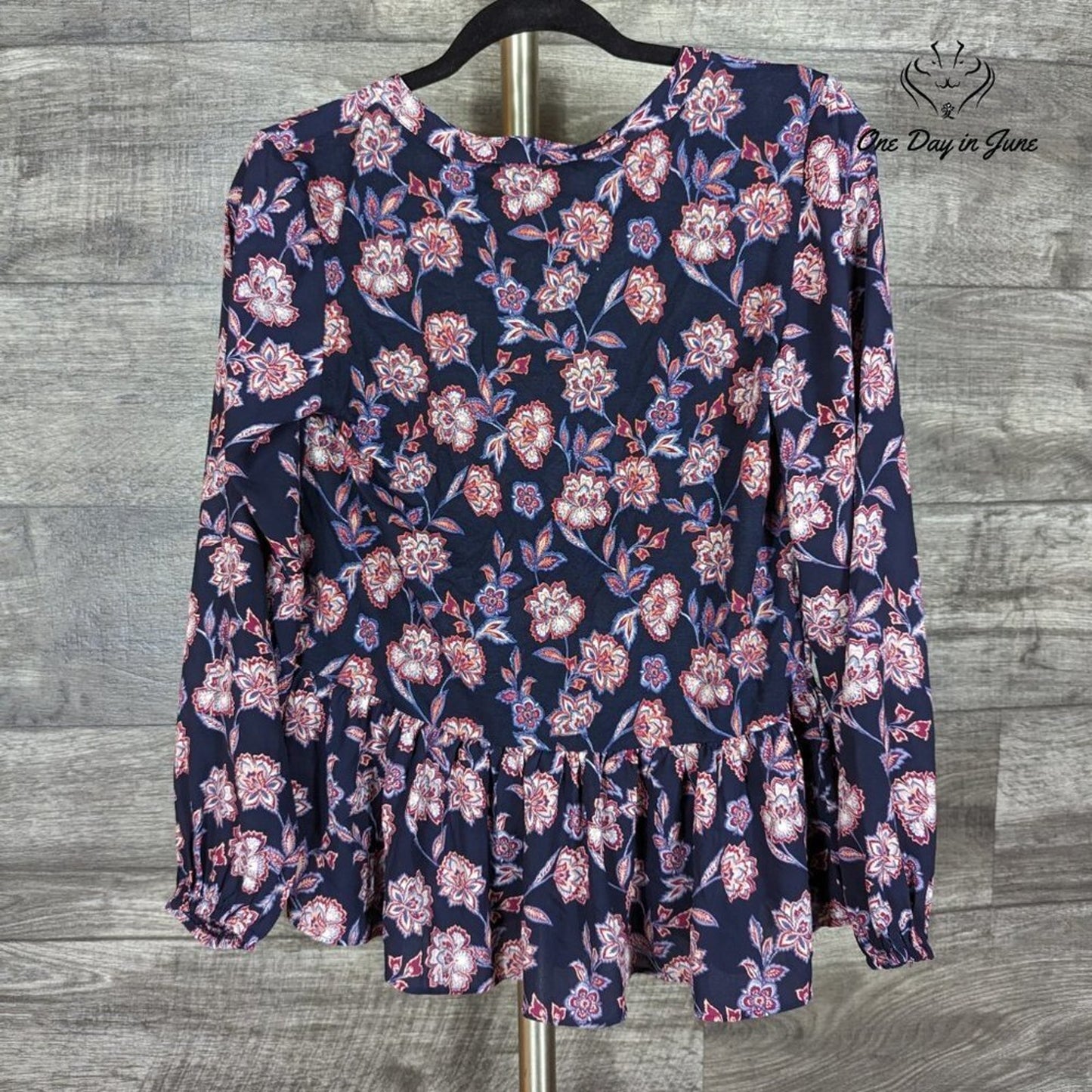 Loft Long Sleeve Floral Blouse Size XS