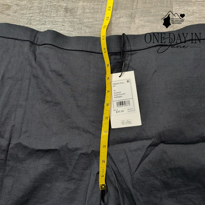 Theory Treeca Pull On Pants Concord Dark Gray Linen Blend NWT Size 16