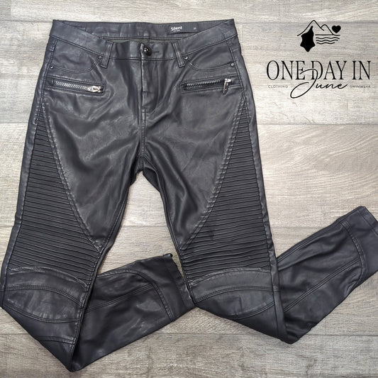 Silent Faux Leather Skinny Ankle Pants Size 27 (4)