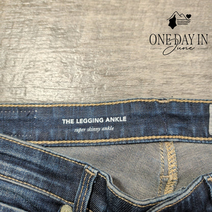 AG Adriano Goldschmied The Legging Ankle Super Skinny Jeans Blue NWT Size 4 (27)