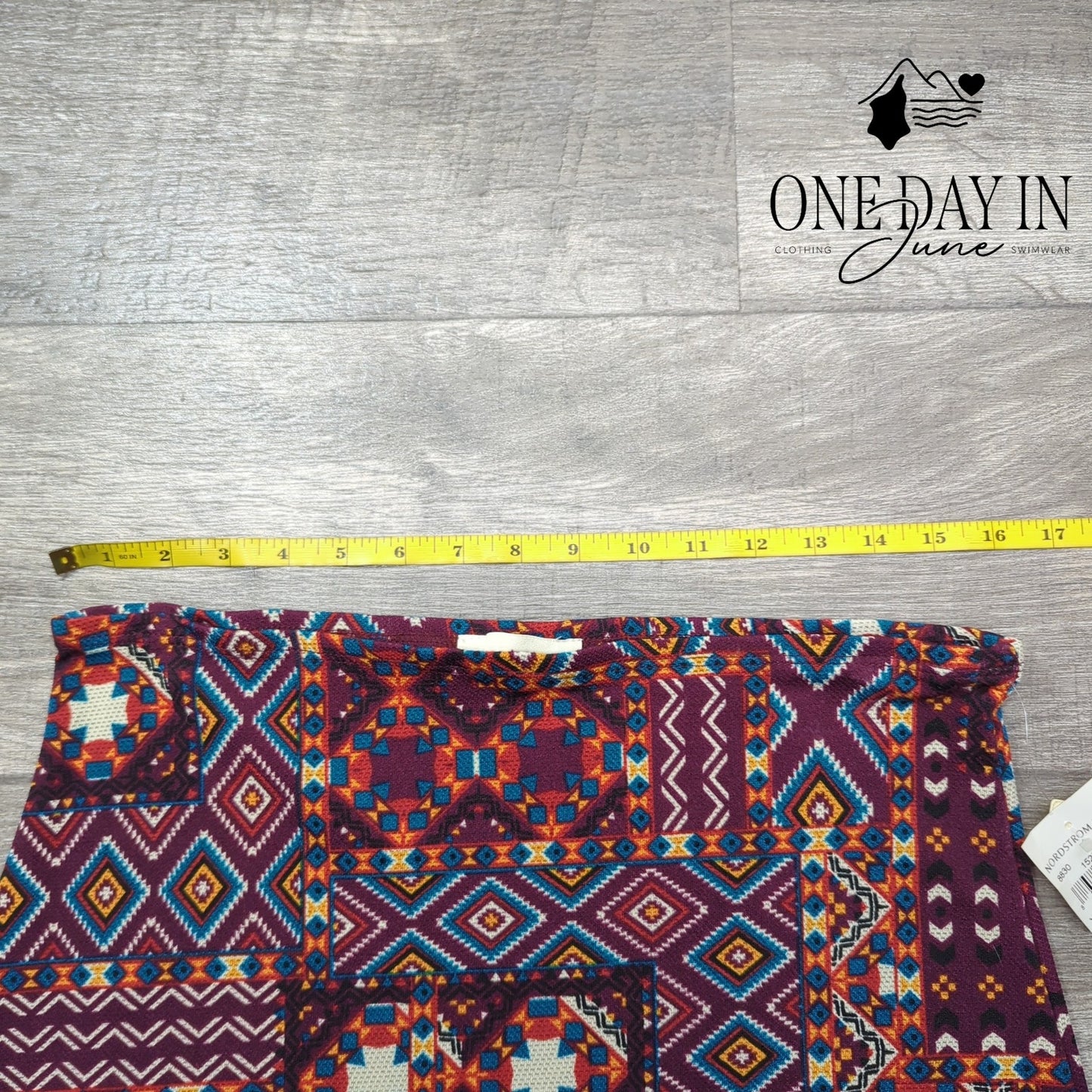june & hudson Tribal Pencil Skirt Size XL