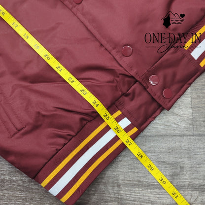 NFL Starter Burgandy Washington Commanders Snap Front Jacket Size S