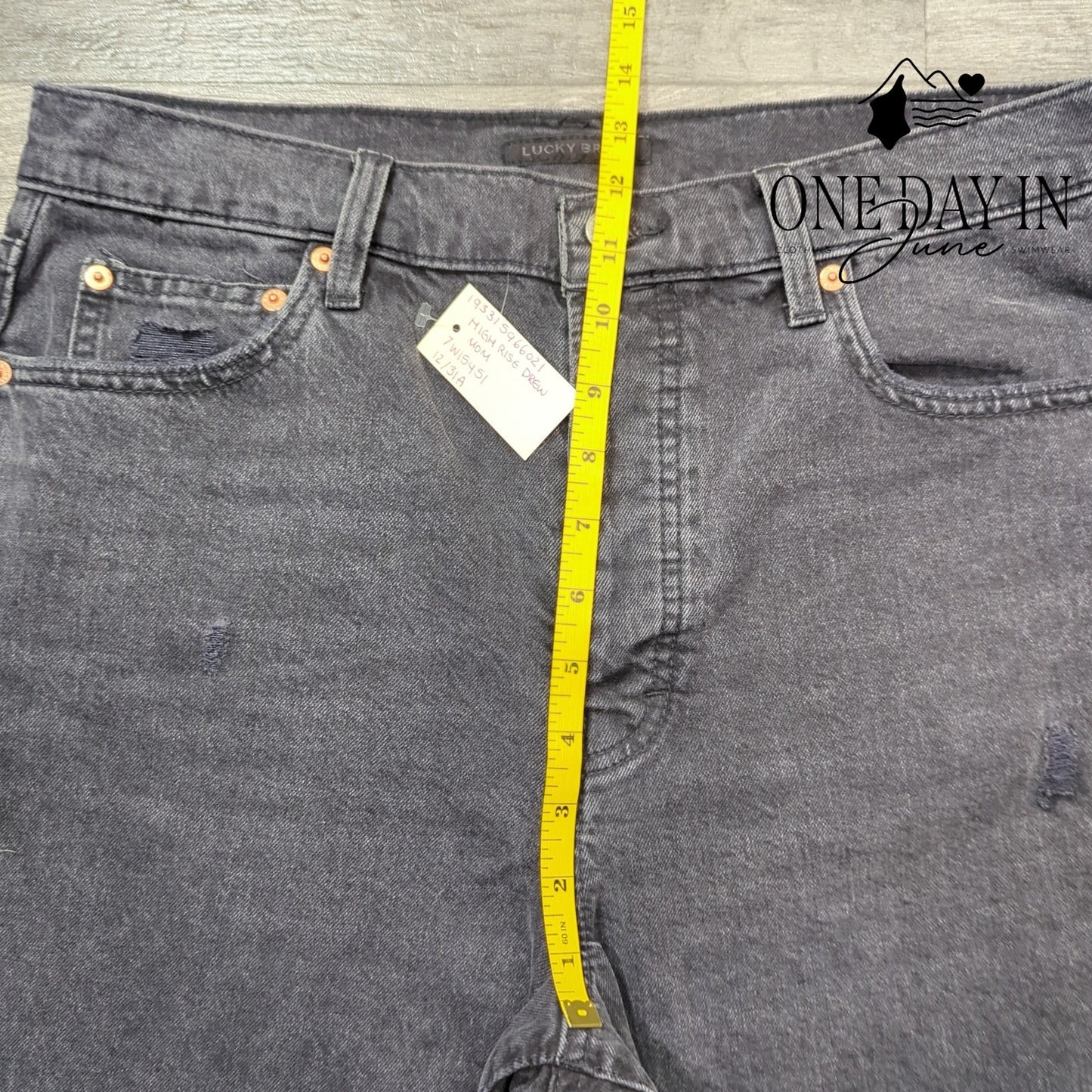 Lucky Brand High Rise Drew Distressed Jeans Size 12