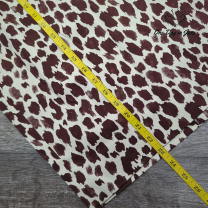 J.Crew Animal Print Pencil Skirt Burgundy Ivory NWT Size 4