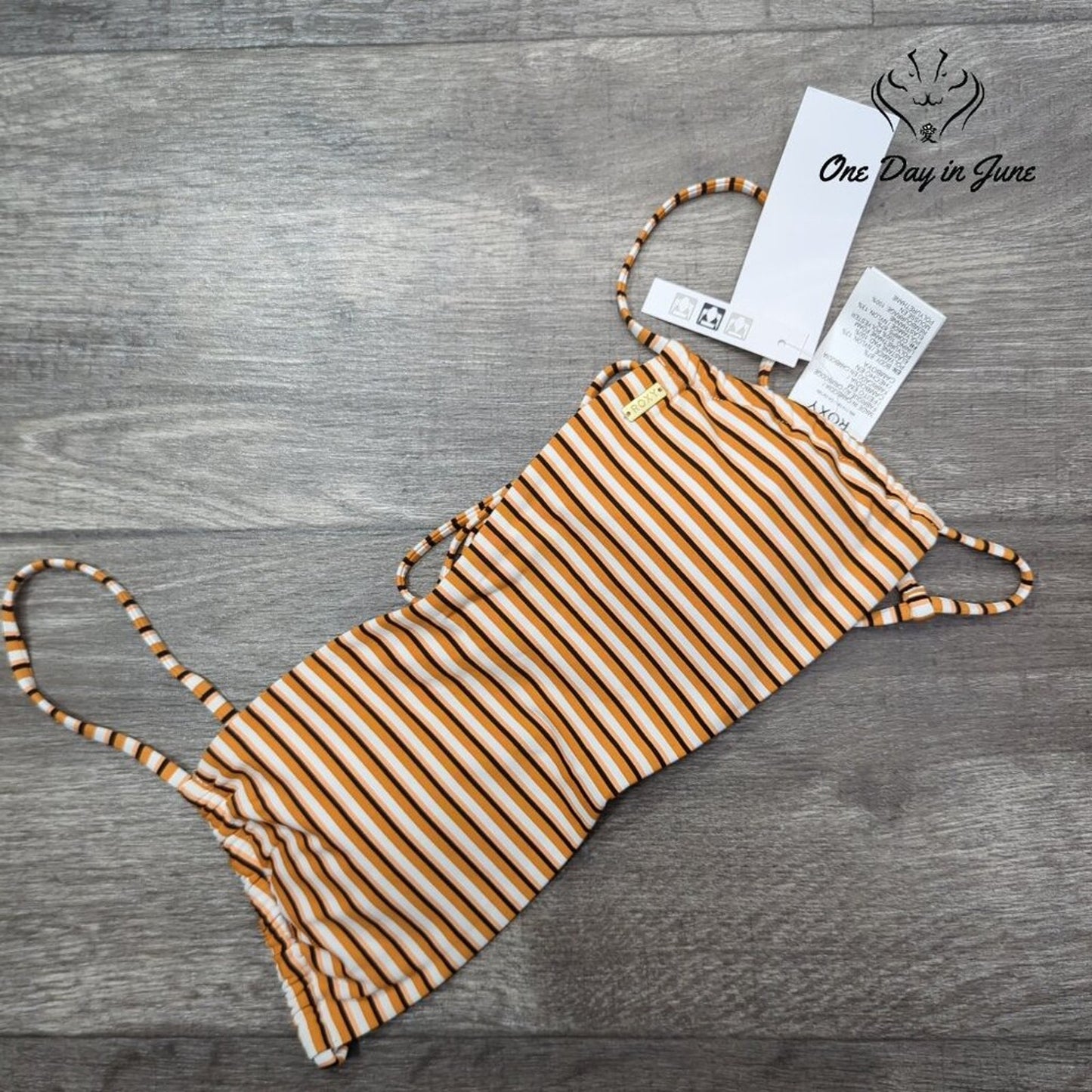 Roxy PT Beach Classics Bandeau Bikini Top Size M
