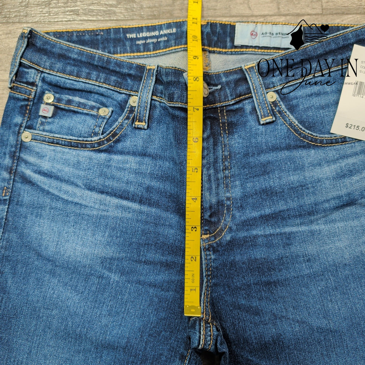 AG Adriano Goldschmied The Legging Ankle Super Skinny Jeans Blue NWT $215 Size 4