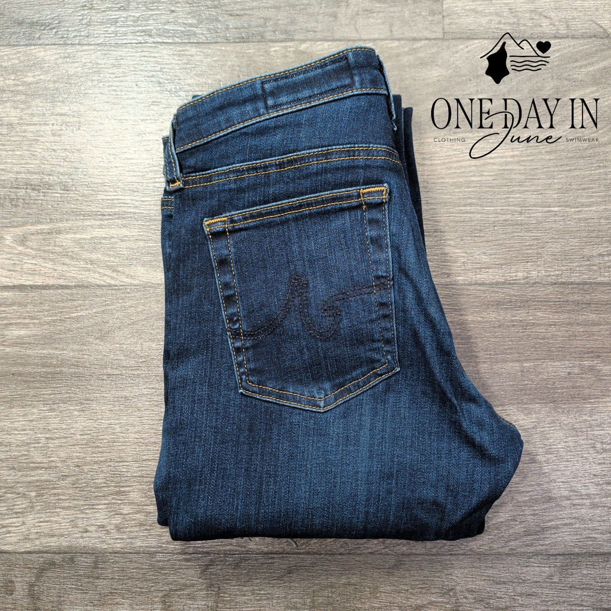 AG Adriano Goldschmied Straight Leg Jeans Dark Wash NWT $198 Size 4 (27)