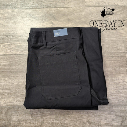 Crown & Ivy Wide Leg Crop Pants True Black Patch Pocket NWT Size 10