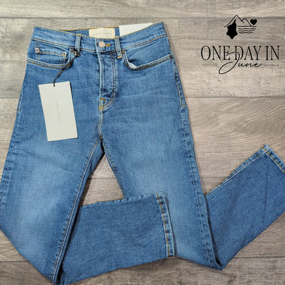 Jeanerica CW002 Classic Straight Leg Jeans Mid Vintage NWT Size 0 (25)