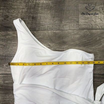 ODIJ One Shoulder Tie Waist One Piece Swimsuit Size XL