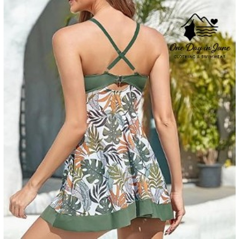 EtoMax Knot Fron Boy Short Sheer Tankini Swimsuit Size XL