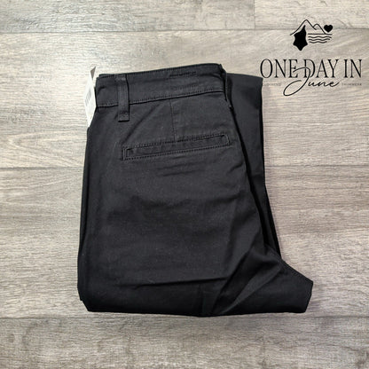 AG Adriano Goldschmied The Layla Cropped Flare Trouser Pants Black NWT 27 Size 4