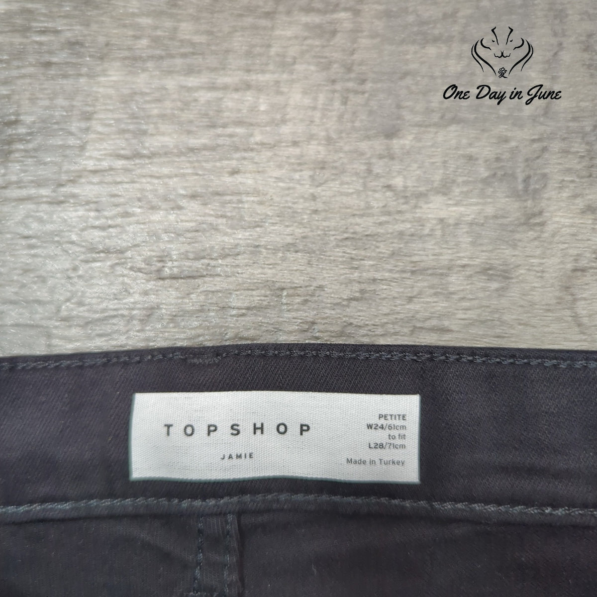 Topshop Petite Jamie High Rise Skinny Jeans Black NWT Size 24 (00)