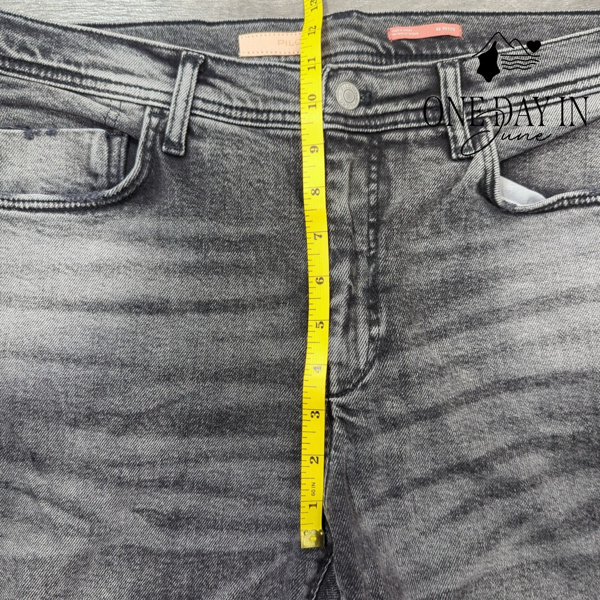 Pilcro and the Letterpress Slim Boyfriend Jeans Distressed Black NWT Size 14P