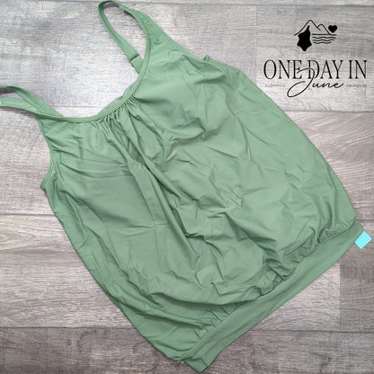 Yonique Blouson Tankini Top Size L