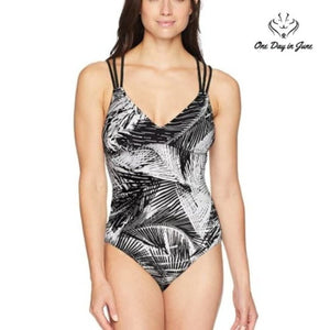 Coastal Blue Strappy One Piece Swimsuit Size S (0-2)