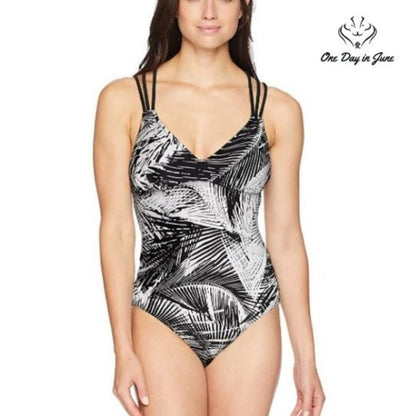 Coastal Blue Strappy One Piece Swimsuit Size S (0-2)