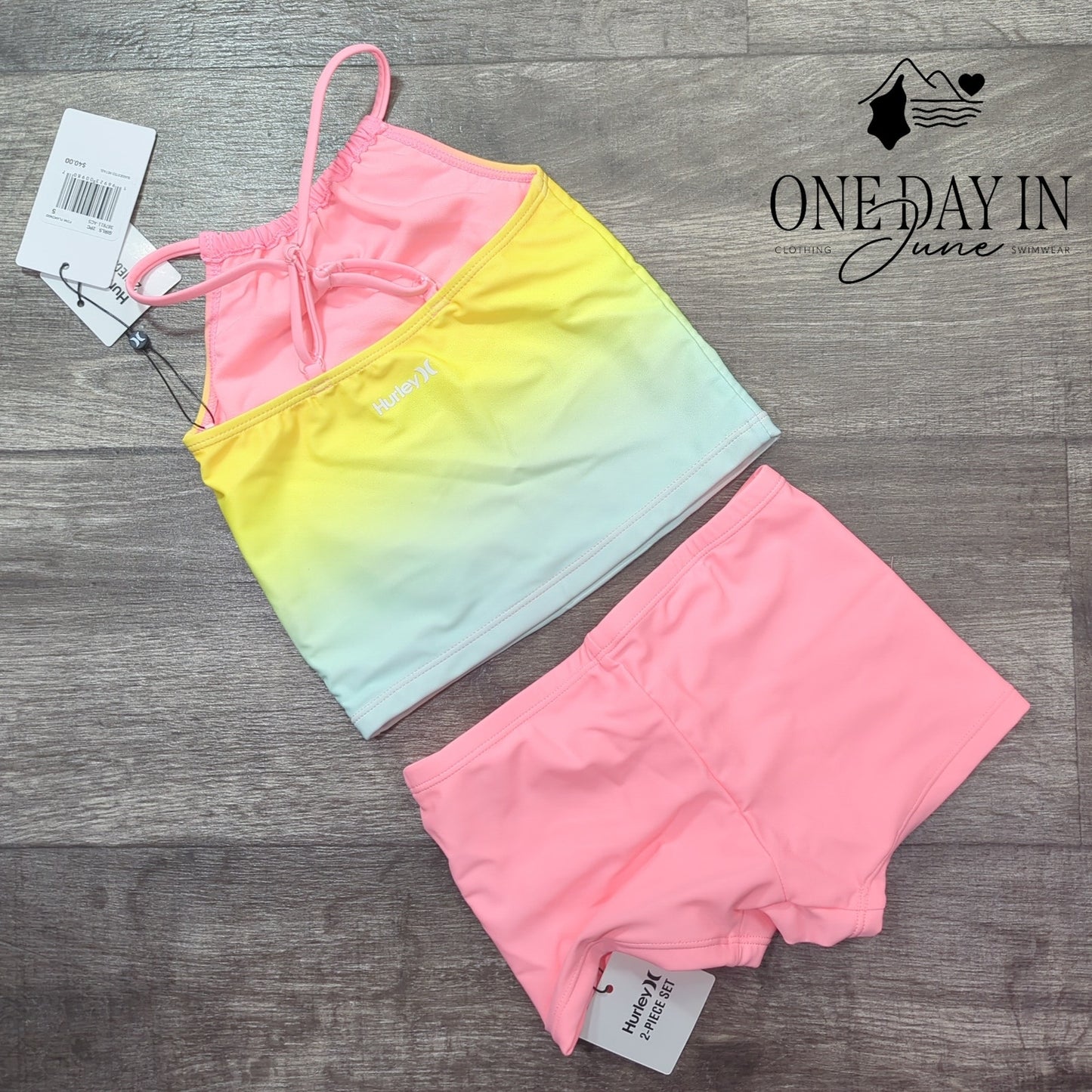 Hurley Boyshort Tankini Swimsuit Size 5
