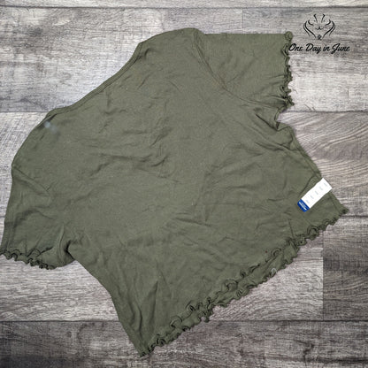 Arizona Jean Co. Short Sleeve Lettuce Edge Top Size XXXL