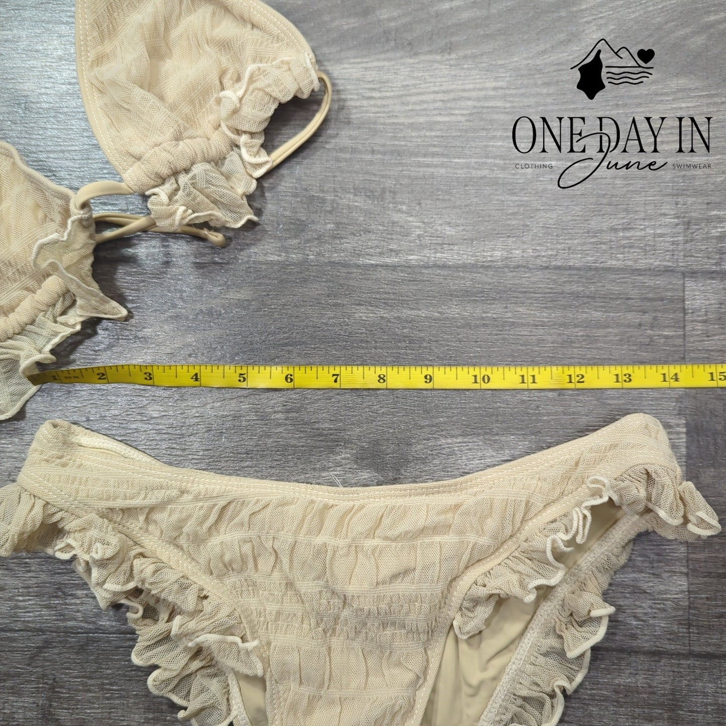 Beaudrm Adjustable Triangle Bikini Swimsuit Size M