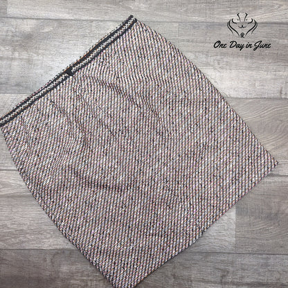Talbots Petite Tweed Pencil Skirt Black White Multicolor Textured Size 14P