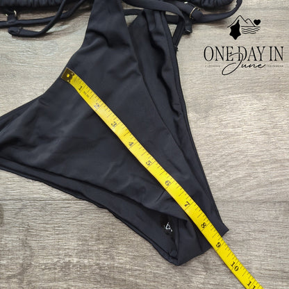 Zaful Adjustable Triangle Tie Side Bikini Swimsuit Size M