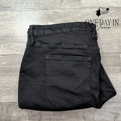 Good American Always Fits Good Legs Skinny Jeans Black165 NWT Size 28